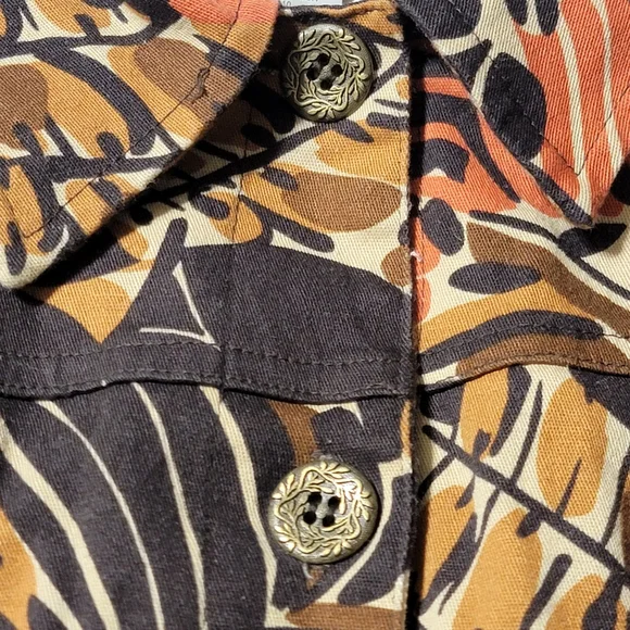 Company Collection Jacket Women's Size 14 1970's Brown Orange Vintage - Picture 7 of 9